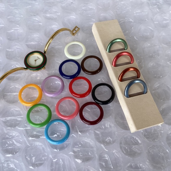 Vintage Gucci 11/12.2 Interchangeable Bezel Watch Gold Tone Near Mint Condition - Picture 6 of 10